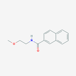 molecular formula C14H15NO2 B4708359 N-(2-methoxyethyl)naphthalene-2-carboxamide 