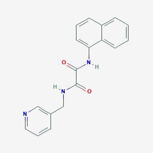 molecular formula C18H15N3O2 B4708436 N-1-naphthyl-N'-(3-pyridinylmethyl)ethanediamide 