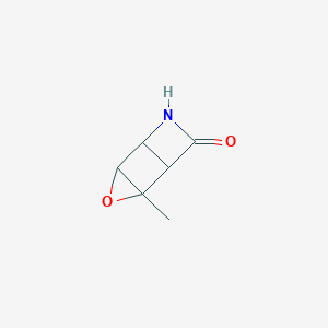 molecular formula C6H7NO2 B047088 2-Methyl-3-oxa-6-azatricyclo[3.2.0.02,4]heptan-7-one CAS No. 116178-21-3