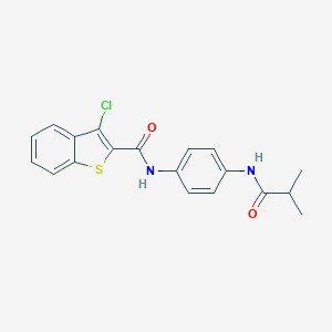 3-chloro-N-[4-(isobutyrylamino)phenyl]-1-benzothiophene-2-carboxamide