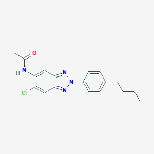 molecular formula C18H19ClN4O B470982 N-[2-(4-butylphenyl)-6-chlorobenzotriazol-5-yl]acetamide CAS No. 642425-11-4