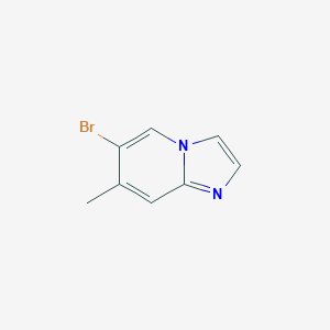 molecular formula C8H7BrN2 B047099 6-溴-7-甲基咪唑并[1,2-a]吡啶 CAS No. 116355-18-1