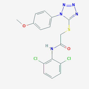 N-(2,6-dichlorophenyl)-2-[1-(4-methoxyphenyl)tetrazol-5-yl]sulfanylacetamide