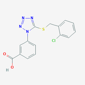 3-{5-[(2-chlorobenzyl)thio]-1H-tetrazol-1-yl}benzoic acid