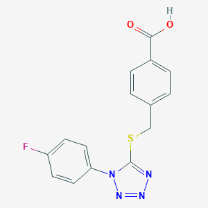 4-({[1-(4-fluorophenyl)-1H-tetrazol-5-yl]thio}methyl)benzoic acid