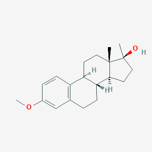 molecular formula C20H28O2 B047101 (8R,9S,13S,14S,17S)-3-methoxy-13,17-dimethyl-7,8,9,11,12,14,15,16-octahydro-6H-cyclopenta[a]phenanthren-17-ol CAS No. 15236-73-4