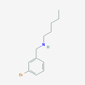 molecular formula C12H18BrN B471046 N-[(3-bromophenyl)methyl]-1-pentanamine CAS No. 774547-39-6