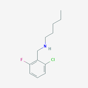 molecular formula C12H17ClFN B471049 N-(2-chloro-6-fluorobenzyl)-N-pentylamine CAS No. 774547-37-4
