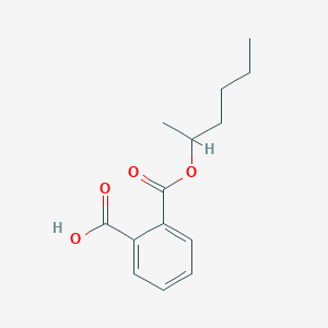 molecular formula C14H18O4 B047106 2-Hexan-2-yloxycarbonylbenzoic acid CAS No. 856637-76-8