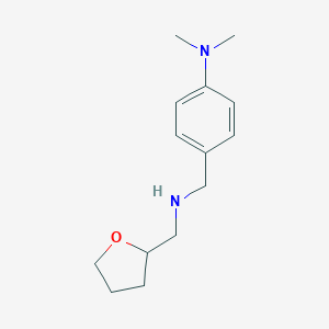 molecular formula C14H22N2O B471092 N,N-二甲基-4-[[(四氢呋喃-2-基甲基)氨基]甲基]苯胺 CAS No. 725220-76-8