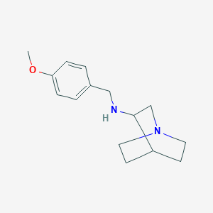 molecular formula C15H22N2O B471113 (1-Aza-bicyclo[2.2.2]oct-3-yl)-(4-methoxy-benzyl)-amine CAS No. 774554-52-8