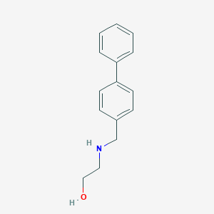 B471128 2-[(4-Phenylphenyl)methylamino]ethanol CAS No. 120060-13-1