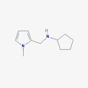 molecular formula C11H18N2 B471137 N-[(1-methyl-1H-pyrrol-2-yl)methyl]cyclopentanamine CAS No. 142920-57-8