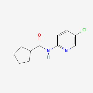 molecular formula C11H13ClN2O B4711528 N-(5-chloropyridin-2-yl)cyclopentanecarboxamide 