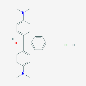 molecular formula C23H27ClN2O B047116 孔雀绿碳醇盐酸盐 CAS No. 123333-61-9