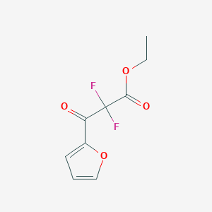 molecular formula C9H8F2O4 B047122 Ethyl 2,2-difluoro-3-(furan-2-yl)-3-oxopropanoate CAS No. 118460-56-3