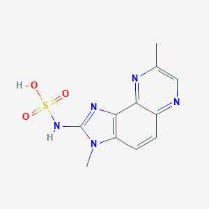 molecular formula C11H11N5O3S B047124 Meiqx N2-sulfamic acid CAS No. 115781-40-3