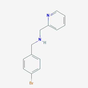 molecular formula C13H13BrN2 B471262 [(4-Bromophenyl)methyl](pyridin-2-ylmethyl)amine CAS No. 774556-79-5
