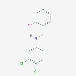 molecular formula C13H10Cl2FN B471271 3,4-dichloro-N-(2-fluorobenzyl)aniline CAS No. 723753-73-9