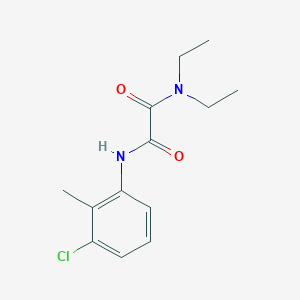 molecular formula C13H17ClN2O2 B4712887 N-(3-chloro-2-methylphenyl)-N',N'-diethyloxamide 