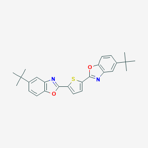 molecular formula C26H26N2O2S B047129 2,5-Bis(5-tert-butyl-2-benzoxazolyl)thiophene CAS No. 7128-64-5