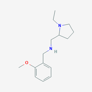 molecular formula C15H24N2O B471296 (1-Ethyl-pyrrolidin-2-ylmethyl)-(2-methoxy-benzyl)-amine CAS No. 726162-66-9