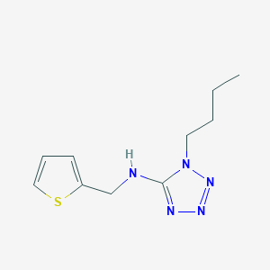 molecular formula C10H15N5S B471298 1-butyl-N-(thiophen-2-ylmethyl)tetrazol-5-amine CAS No. 717875-55-3