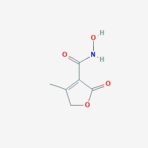 molecular formula C6H7NO4 B047130 N-Hydroxy-3-methyl-5-oxo-2H-furan-4-carboxamide CAS No. 112521-21-8