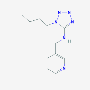 molecular formula C11H16N6 B471301 N-(1-BUTYL-1H-1,2,3,4-TETRAAZOL-5-YL)-N-(3-PYRIDYLMETHYL)AMINE CAS No. 723753-83-1