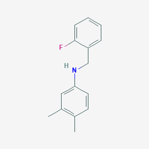 N-[(2-fluorophenyl)methyl]-3,4-dimethylaniline