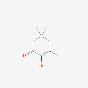 molecular formula C9H13BrO B047131 2-Bromo-3,5,5-trimethylcyclohex-2-EN-1-one CAS No. 117910-76-6