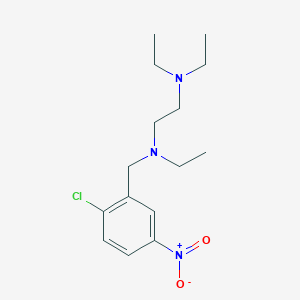 molecular formula C15H24ClN3O2 B4713359 N'-[(2-chloro-5-nitrophenyl)methyl]-N,N,N'-triethylethane-1,2-diamine 