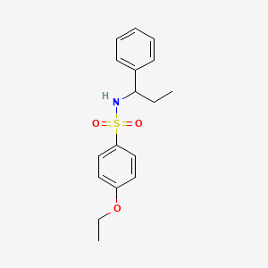 molecular formula C17H21NO3S B4713699 4-ETHOXY-N-(1-PHENYLPROPYL)BENZENE-1-SULFONAMIDE 