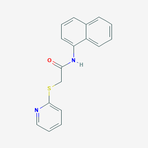 molecular formula C17H14N2OS B4713741 N-naphthalen-1-yl-2-pyridin-2-ylsulfanylacetamide 