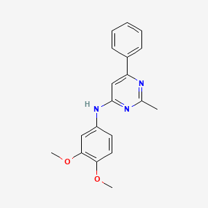 molecular formula C19H19N3O2 B4713842 N-(3,4-dimethoxyphenyl)-2-methyl-6-phenylpyrimidin-4-amine 