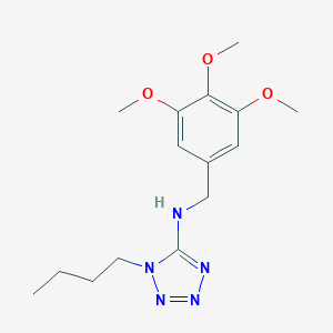 molecular formula C15H23N5O3 B471404 N-(1-butyl-1H-tetraazol-5-yl)-N-(3,4,5-trimethoxybenzyl)amine CAS No. 723754-22-1