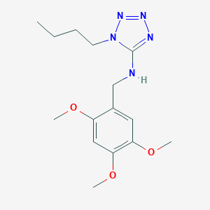 molecular formula C15H23N5O3 B471406 N-(1-butyl-1H-tetraazol-5-yl)-N-(2,4,5-trimethoxybenzyl)amine CAS No. 723754-23-2