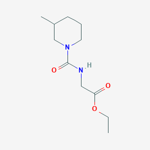 molecular formula C11H20N2O3 B4714813 ETHYL 2-{[(3-METHYLPIPERIDINO)CARBONYL]AMINO}ACETATE 