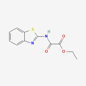 molecular formula C11H10N2O3S B4715035 ethyl [(1,3-benzothiazol-2-yl)carbamoyl]formate CAS No. 67568-53-0