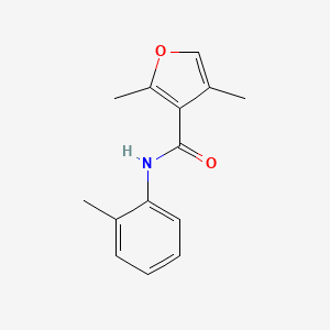 molecular formula C14H15NO2 B4715331 2,4-dimethyl-N-(2-methylphenyl)furan-3-carboxamide 
