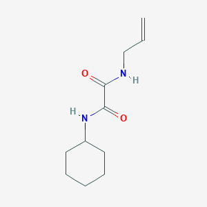 molecular formula C11H18N2O2 B4715492 N'-cyclohexyl-N-prop-2-enyloxamide 