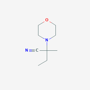 molecular formula C9H16N2O B471553 2-Methyl-2-(4-morpholinyl)butanenitrile CAS No. 69905-87-9
