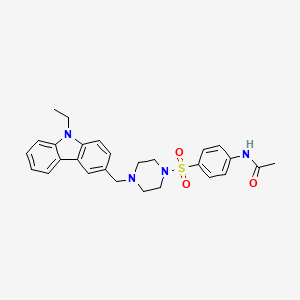 molecular formula C27H30N4O3S B4715559 N~1~-[4-({4-[(9-ETHYL-9H-CARBAZOL-3-YL)METHYL]PIPERAZINO}SULFONYL)PHENYL]ACETAMIDE 