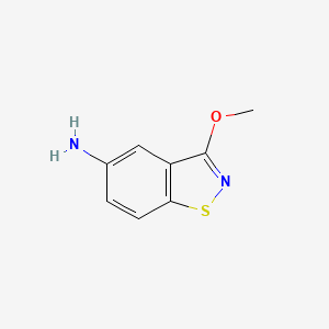 molecular formula C8H8N2OS B4715571 1,2-Benzisothiazol-5-amine, 3-methoxy- CAS No. 64099-28-1
