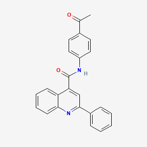 molecular formula C24H18N2O2 B4715632 N-(4-acetylphenyl)-2-phenylquinoline-4-carboxamide 