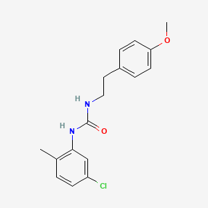 molecular formula C17H19ClN2O2 B4715744 N-(5-CHLORO-2-METHYLPHENYL)-N'-(4-METHOXYPHENETHYL)UREA 