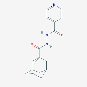 molecular formula C17H21N3O2 B047161 N'-(adamantane-1-carbonyl)pyridine-4-carbohydrazide CAS No. 115682-08-1