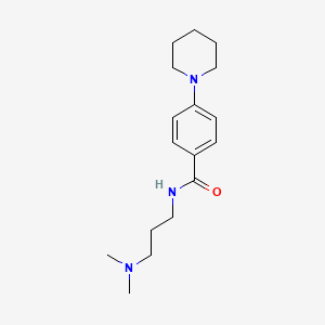 molecular formula C17H27N3O B4716113 N-[3-(dimethylamino)propyl]-4-(piperidin-1-yl)benzamide 