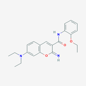 molecular formula C22H25N3O3 B4716142 7-(diethylamino)-N-(2-ethoxyphenyl)-2-imino-2H-chromene-3-carboxamide 
