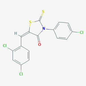 3-(4-Chlorophenyl)-5-(2,4-dichlorobenzylidene)-2-thioxo-1,3-thiazolidin-4-one
